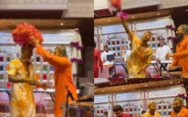 During Anant Ambani Radhika Merchant S Haldi Ceremony Hardik Pandya