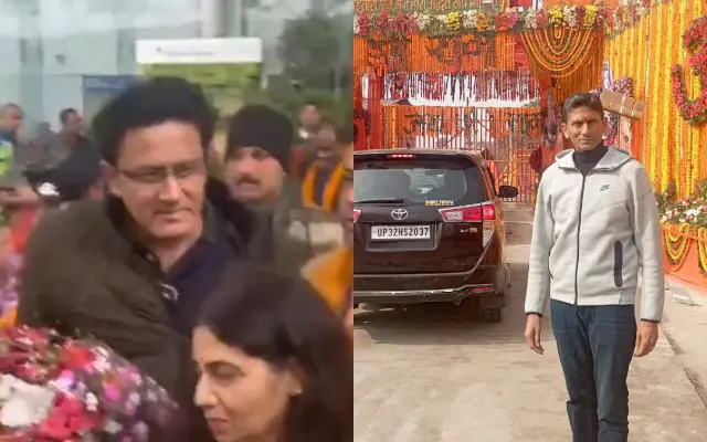 Anil Kumble reached Lucknow before Ram Mandir ‘Pran Pratishtha’, Venkatesh Prasad shared pictures from Ayodhya.