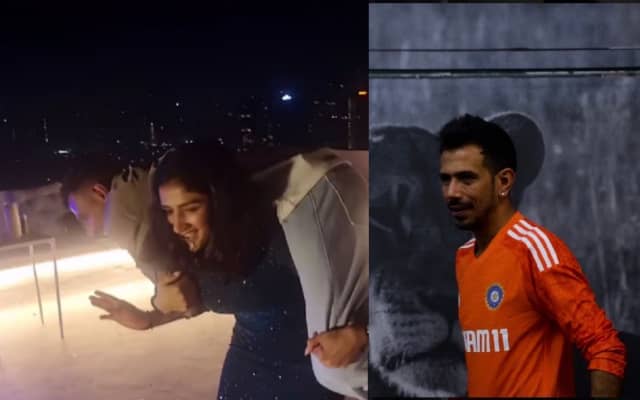 Sangeeta Phogat made fun of Yuzvendra Chahal in front of everyone, the famous wrestler lifted her on his back….