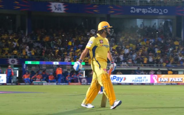 IPL 2024: When MS came out to bat for the first time against DC, the stadium echoed with slogans of Dhoni-Dhoni, watch video