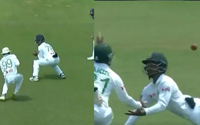 BAN vs SL: Three fielders tried to catch the catch but failed, now the video is going viral