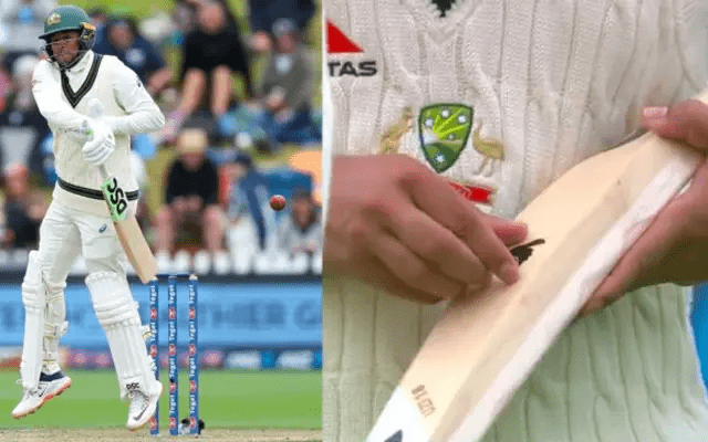 NZ vs AUS 2024: Usman Khawaja forced to remove banned sticker from his bat on the third day of Wellington Test