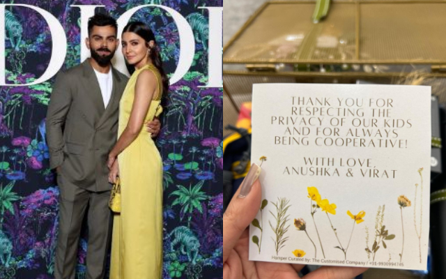 Virat Kohli and Anushka Sharma sent gift hampers to the paparazzi to respect their children’s privacy, watch video