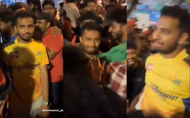 IPL 2024: After the victory, RCB fans did stupid things with innocent CSK fan, watch viral video