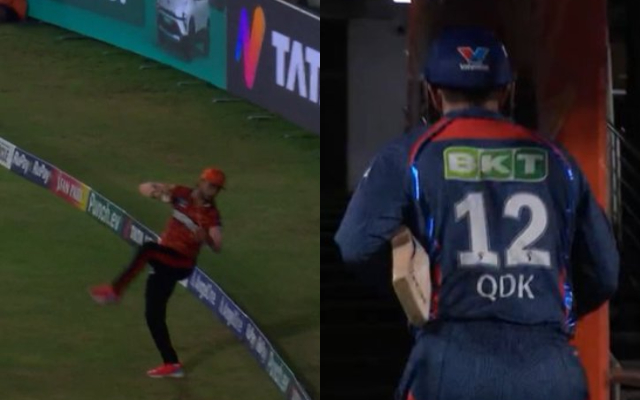 IPL 2024: Nitish Reddy took such a catch on the boundary line, Quinton de Kock was also stunned.