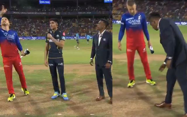 RCB vs GT Match Highlights: Was the toss rigged again?  Faf du Plessis’ actions recorded during live match