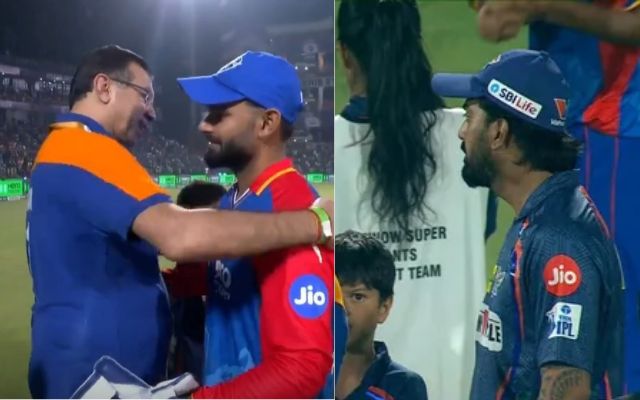 “Abusing one and hugging the other” 2 photos from the same match went viral, Sanjeev Goenka hugged Pant and KL Rahul…