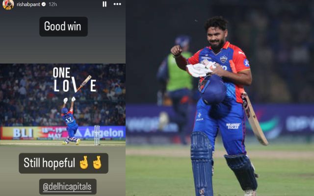 “Still Hopeful….”- Rishabh Pant has not given up hope of playoffs yet, shared this special Insta story