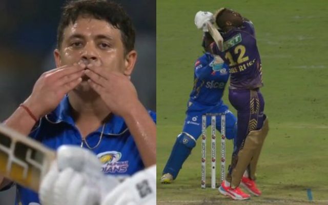 KKR vs MI: Piyush Chawla made Andre Russell his victim by throwing the ball at a speed of 117Kph.