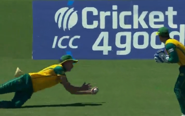 NED vs SA: Marco Jansen shines on the field, takes an incredible one-handed catch while diving in the slip