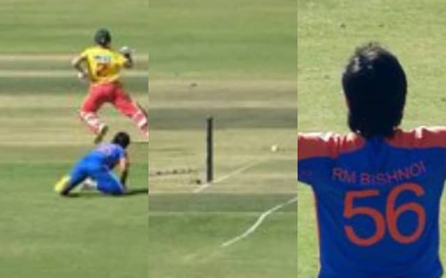 ZIM vs IND: Ravi Bishnoi showed his skill in fielding, gave India important success by running out the host batsman