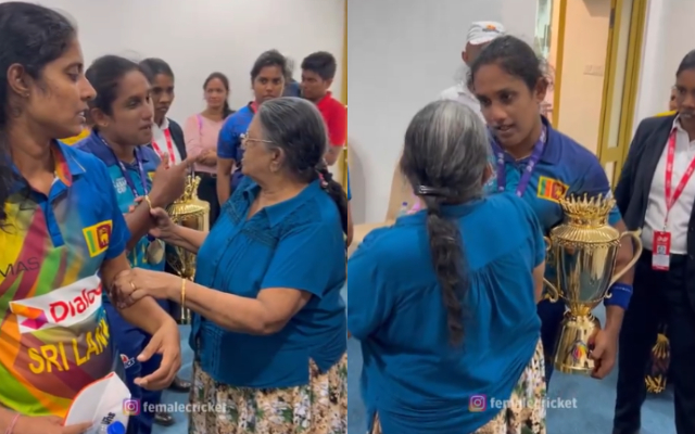 Women’s Asia Cup 2024: Chamari Athapaththu gets emotional after seeing her ailing mother after historic win, watch video