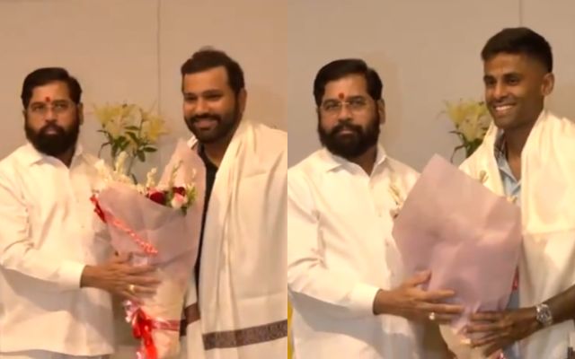 After winning the T20 World Cup, Maharashtra CM Eknath Shinde honored these players including captain Rohit Sharma, watch video