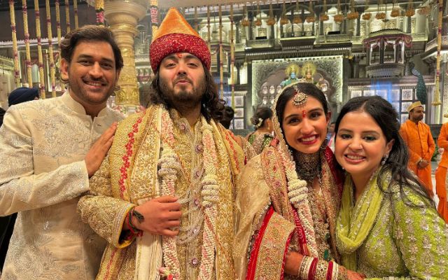 Sakshi Singh Dhoni congratulated Anant Ambani and Radhika Merchant on their wedding, know what she said?