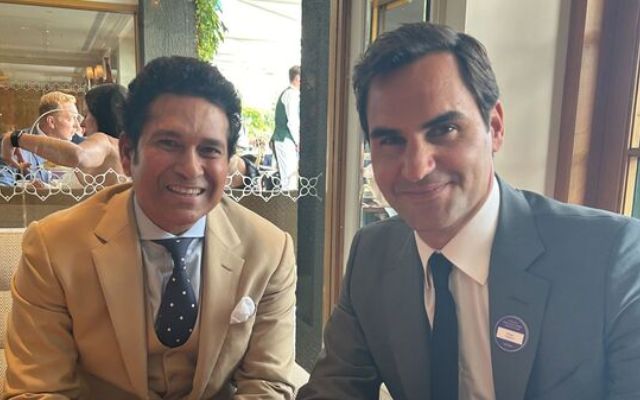 Fans gave this reaction after seeing Sachin Tendulkar and Roger Federer together at Wimbledon 2024, see