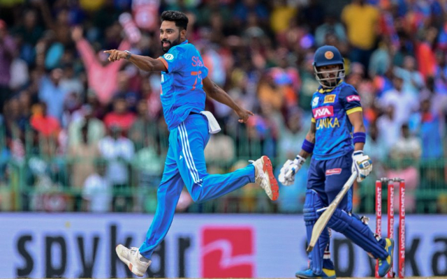 In the second ODI against Sri Lanka, Siraj achieved this great feat by taking the wicket of Pathum Nissanka on the very first ball