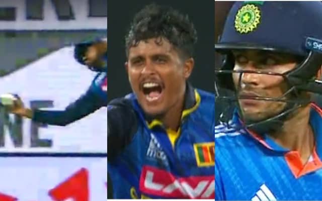 SL vs IND: Kamindu Mendis took a miraculous one-handed catch of Shubhaman in the slip, Vandersay took two important wickets in the same over