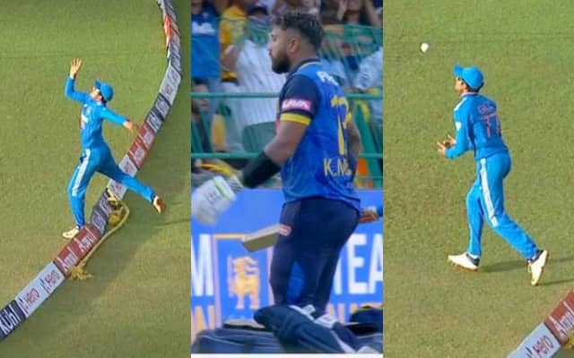 SL vs IND: This time Shubman Gill showed his skills near the boundary line, took a miraculous catch of Kusal Mendis