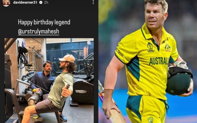 David Warner wishes famous actor Mahesh Babu in a special way on his 49th birthday