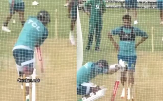 Pakistan suffered a major setback before the Test series against Bangladesh, Babar Azam got injured while practicing in the nets