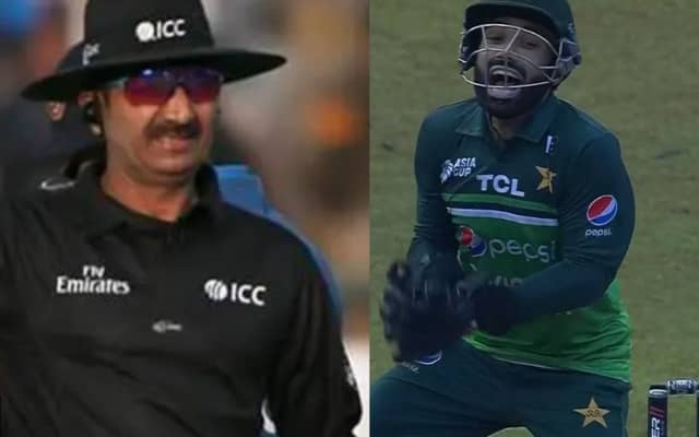 Pakistan’s Mohammad Rizwan was trolled heavily by umpire Anil Chaudhary