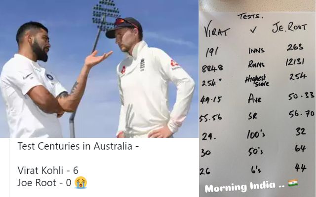 When the former England captain tried to belittle Kohli by comparing him with Joe Root, fans lashed out at him on social media