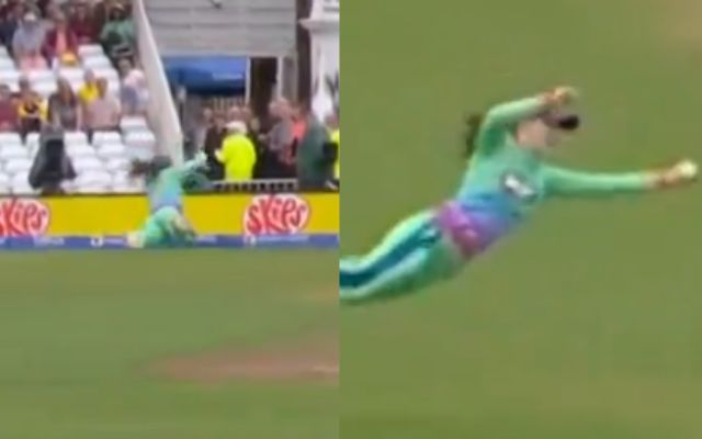 Watch Video: Mady Villiers took an amazing catch in The Hundred, the video went viral like fire on social media