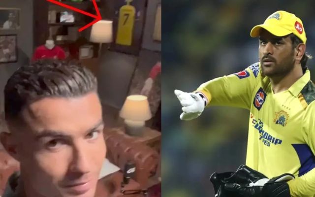 Is MS Dhoni’s jersey really on the wall of Cristiano Ronaldo’s house? Know the truth of the viral video