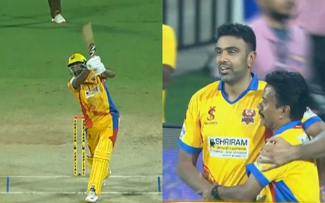 Ravichandran Ashwin hit a surprising six over the bowler’s head in the TNPL Final – watch video