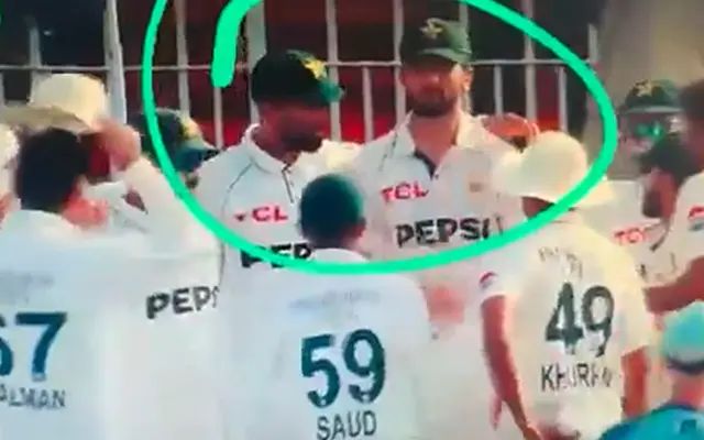 WATCH VIDEO: Pakistan cricket team broke up, Shaheen Afridi shook Shan Masood’s hand in the middle of the field…