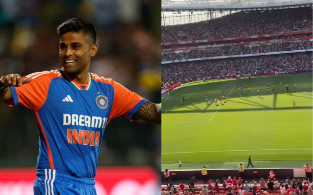 Suryakumar Yadav is enjoying holidays in London, enjoyed the match between Arsenal vs Wolves at Emirates Stadium