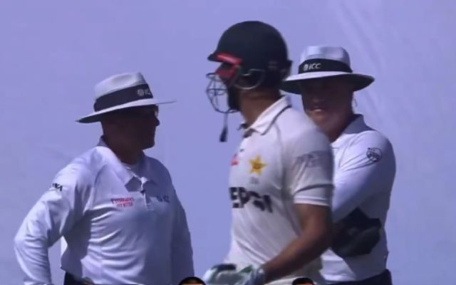 VIDEO: Shan Masood lost his temper after getting out in a controversial manner, clashed with the umpire in the middle of the field and then…