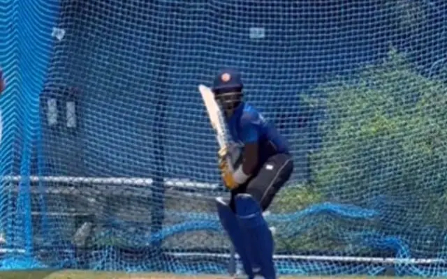 Now Mathisha Pathirana is seen practicing batting vigorously, you can also watch the video