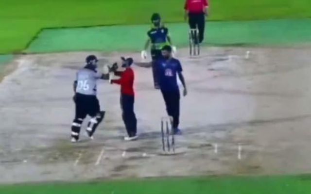 There was a rain of punches and kicks in a domestic cricket match in UAE, the video went viral