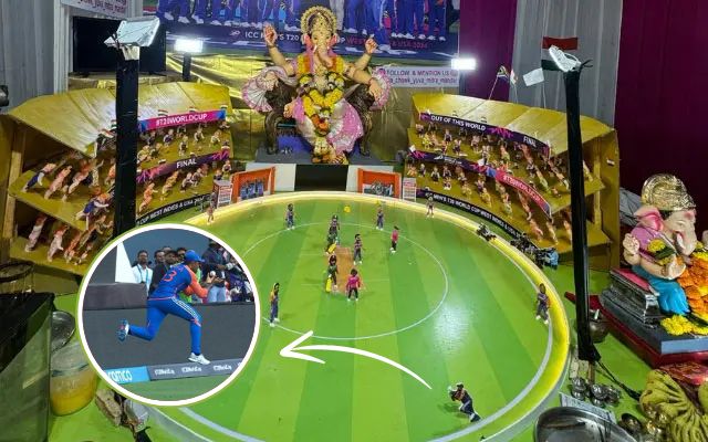 Suryakumar’s historic catch in T20 World Cup final turns into Ganesh Puja pandal theme in Gujarat, see viral photo