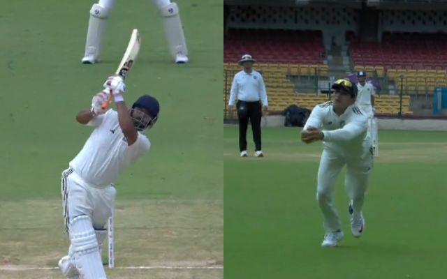 Duleep Trophy 2024: Rishabh Pant got out after scoring 9 runs, Gill took a brilliant catch, watch video