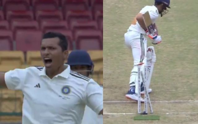 VIDEO: Gill got completely defeated by Saini’s excellent inswing, video went viral