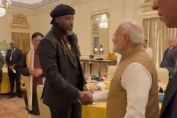 Watch Video: Chris Gayle meets Indian Prime Minister Narendra Modi in New Delhi