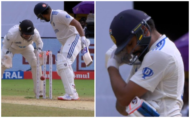 Rohit Sharma Wicket: Rohit Sharma’s heart broke after losing his wicket on the ball of Ejaz Patel, Hitman stood with his head bowed.