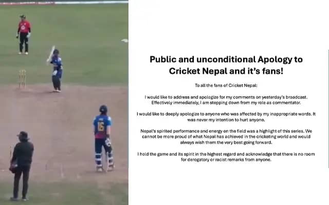 Commentator made racial remarks against Nepalese cricketer, Cricket Canada apologized to all through social media