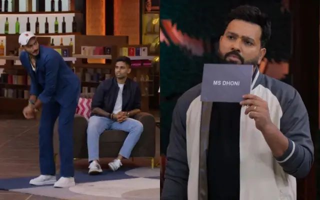 Rohit could not recognize MS Dhoni’s helicopter shot on Kapil Sharma’s talk show, watch viral video