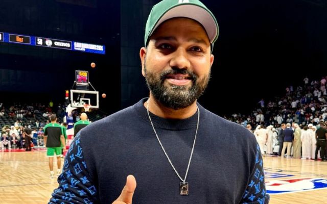 Video: Rohit Sharma seen with big stars in NBA Abu Dhabi Games, fans said – Legends get together