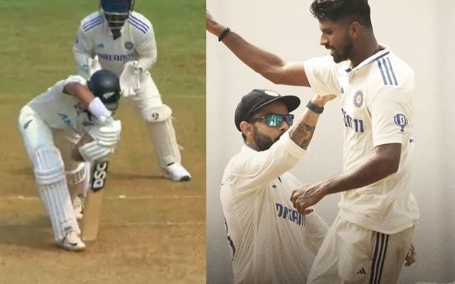 VIDEO: Once again Rachin Ravindra kneeled down in front of Washington Sundar and took a hat-trick of bold.