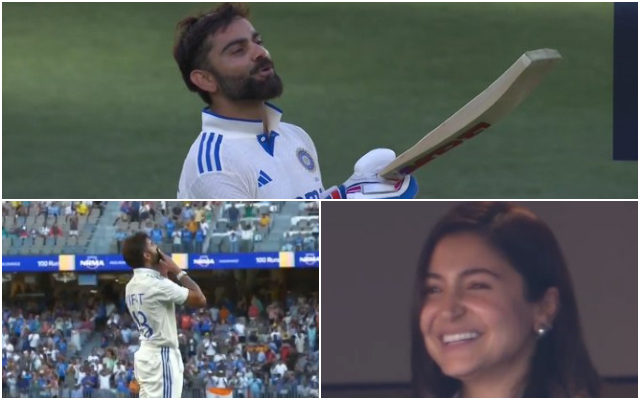 VIDEO: Virat Kohli showered love on Anushka after scoring her 81st century, gave ‘Flying Kiss’ in the middle of the field