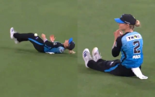 WBBL 2024: Katie Mack took a spectacular catch during the Brisbane Heat vs Adelaide Strikers match, watch viral video