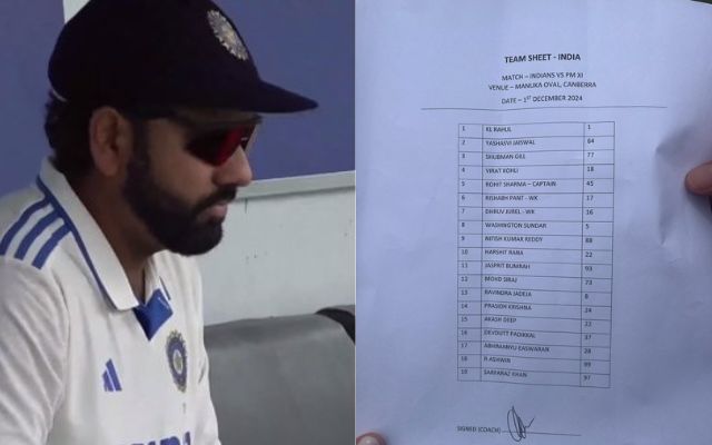 Rohit Sharma will not open in the pink ball test, big revelation in the team sheet of the warm up match